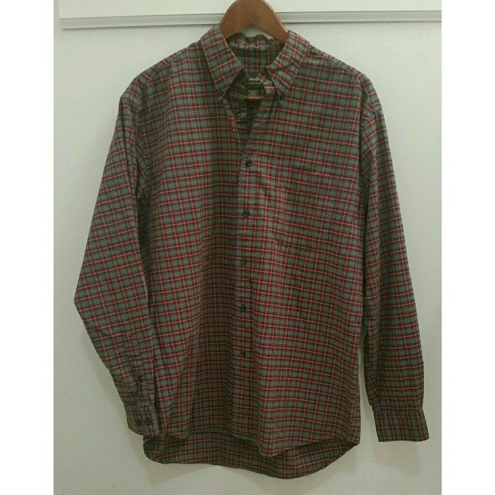 Eddie Bauer Plaid Long Sleeve Button-down